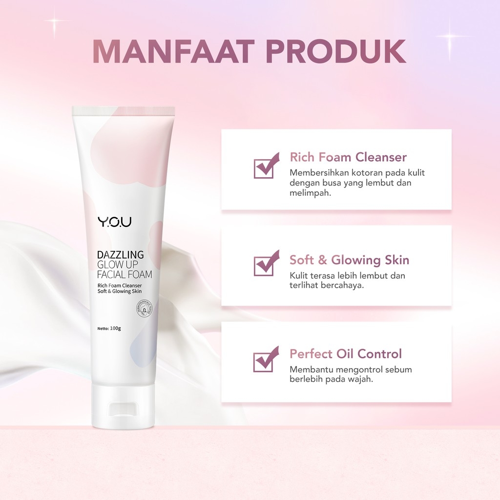 YOU Dazzling Glow Up Facial Foam 100gr YOU Dazzling Glow Up Facial Foam 100gr