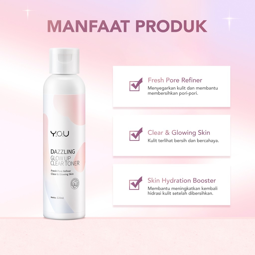 YOU Dazzling Glow Up Clear Toner 120ml YOU Dazzling Glow Up Clear Toner 120ml