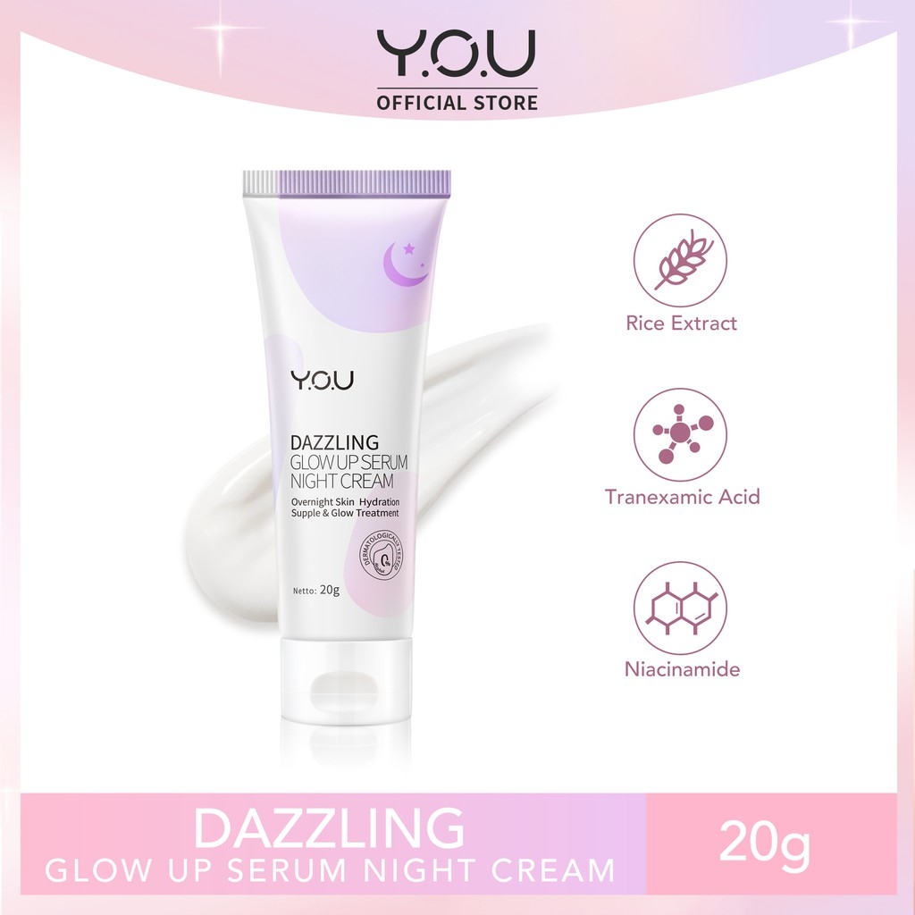 YOU Dazzling Glow Up Serum Night Cream 20gr YOU Dazzling Glow Up Serum Night Cream 20gr