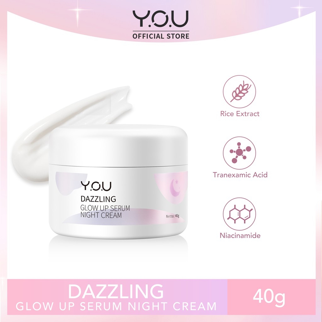 YOU Dazzling Glow Up Serum Night Cream 40gr YOU Dazzling Glow Up Serum Night Cream 40gr