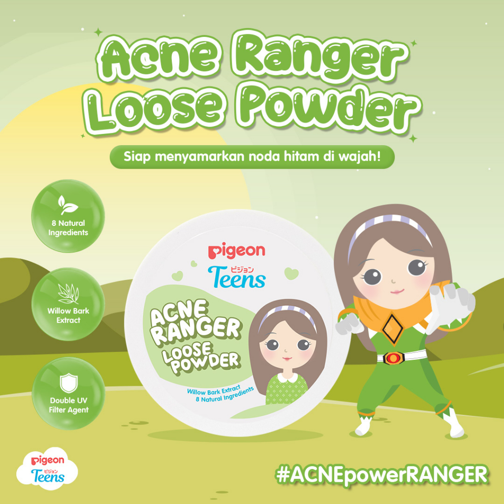 Pigeon Teens Loose Powder 12gr - Acne Ranger Pigeon Teens Loose Powder 12gr - Acne Ranger