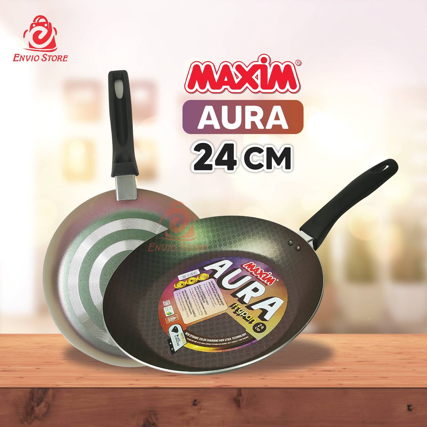 Maspion Maxim AURA Teflon 24cm - Frypan Non Stick Maspion Maxim AURA Teflon 24cm - Frypan Non Stick
