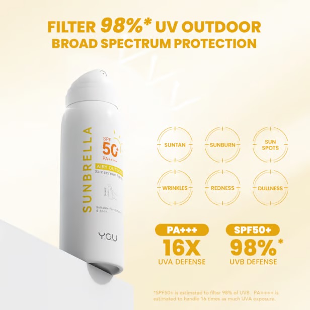 YOU Sunbrella Airy Outdoor Sunscreen Spray 50ml YOU Sunbrella Airy Outdoor Sunscreen Spray 50ml