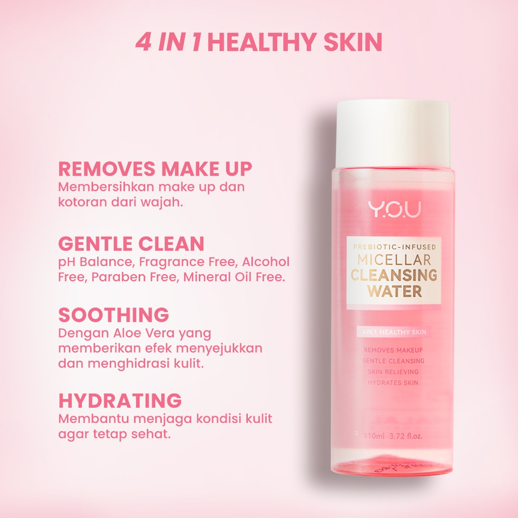 YOU Prebiotic Infused Micellar Cleansing Water 110ml YOU Prebiotic Infused Micellar Cleansing Water 110ml