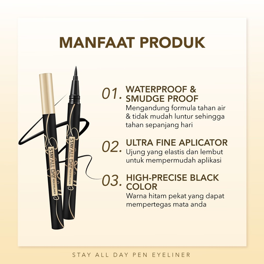YOU Stay All Day Pen Eyeliner - 01 Black YOU Stay All Day Pen Eyeliner - 01 Black