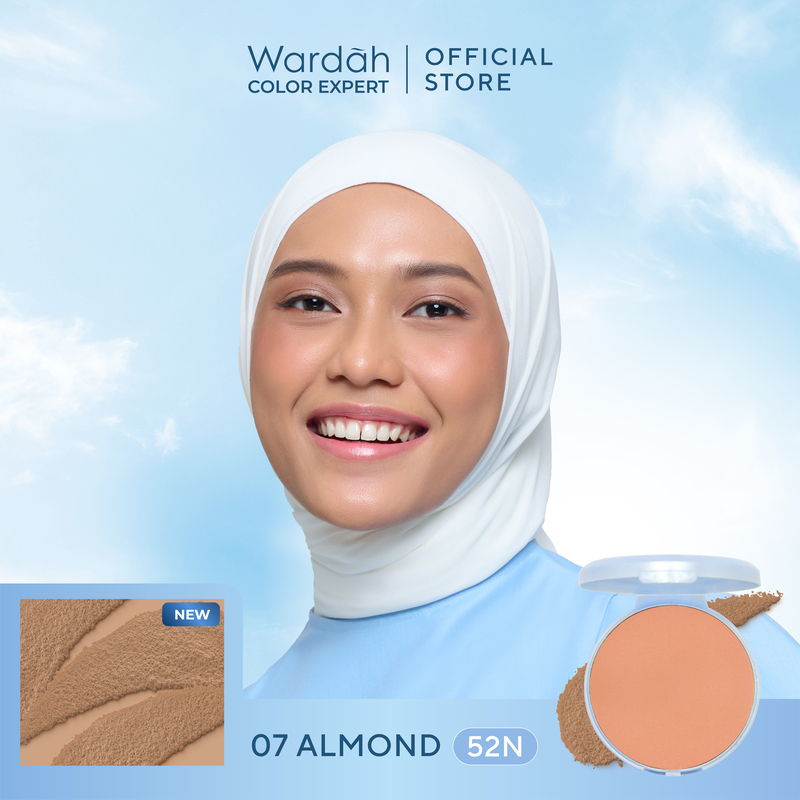 Wardah Lightening Powder Foundation Light Feel 12gr REFILL 07 Almond (52N)