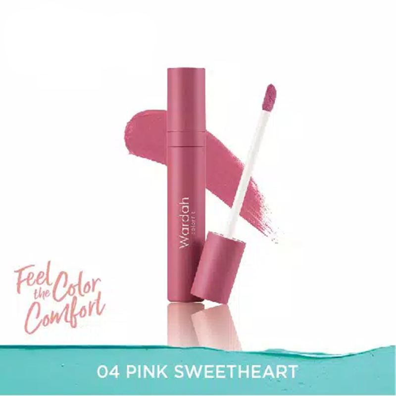 Wardah Colorfit Velvet Matte Lip Mousse 04 Pink Sweetheart
