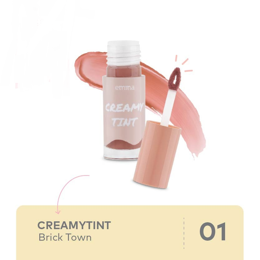 Emina Creamy Tint Liptint 3.6g - 01 Brick Town *