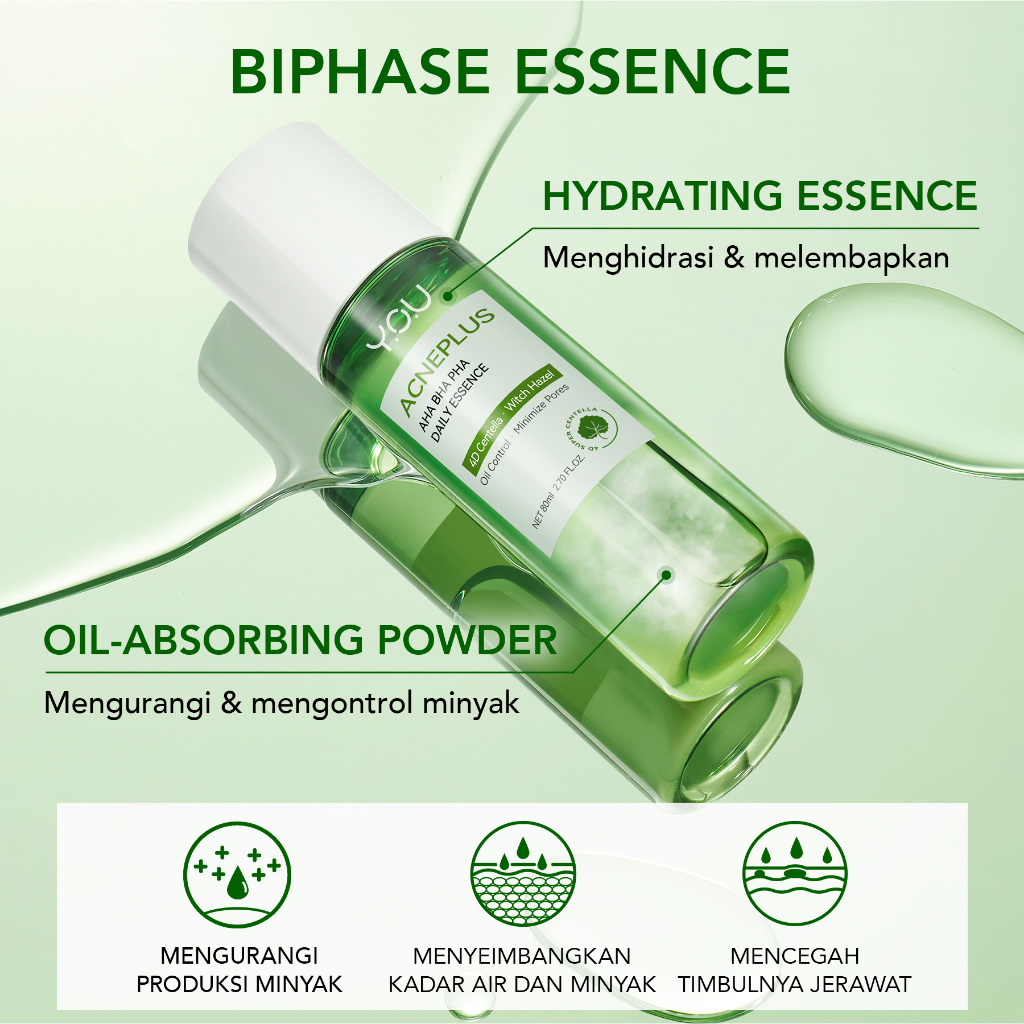 YOU Acneplus AHA BHA PHA Daily Essence 80ml YOU Acneplus AHA BHA PHA Daily Essence 80ml