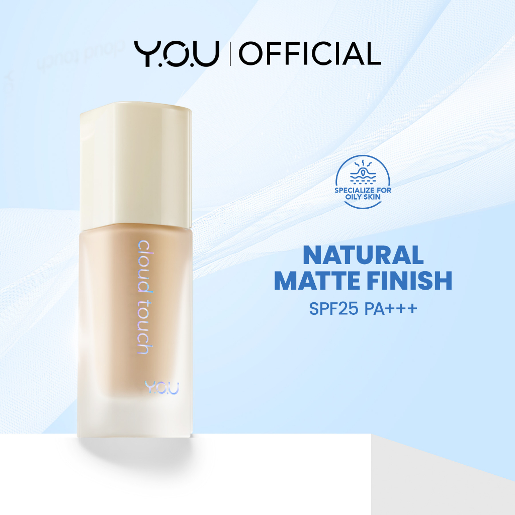 YOU Cloud Touch Blurring Skin Tint 20ml (Liquid Foundation) - N504 Rose Vanilla YOU Cloud Touch Blurring Skin Tint 20ml (Liquid Foundation) - N504 Rose Vanilla