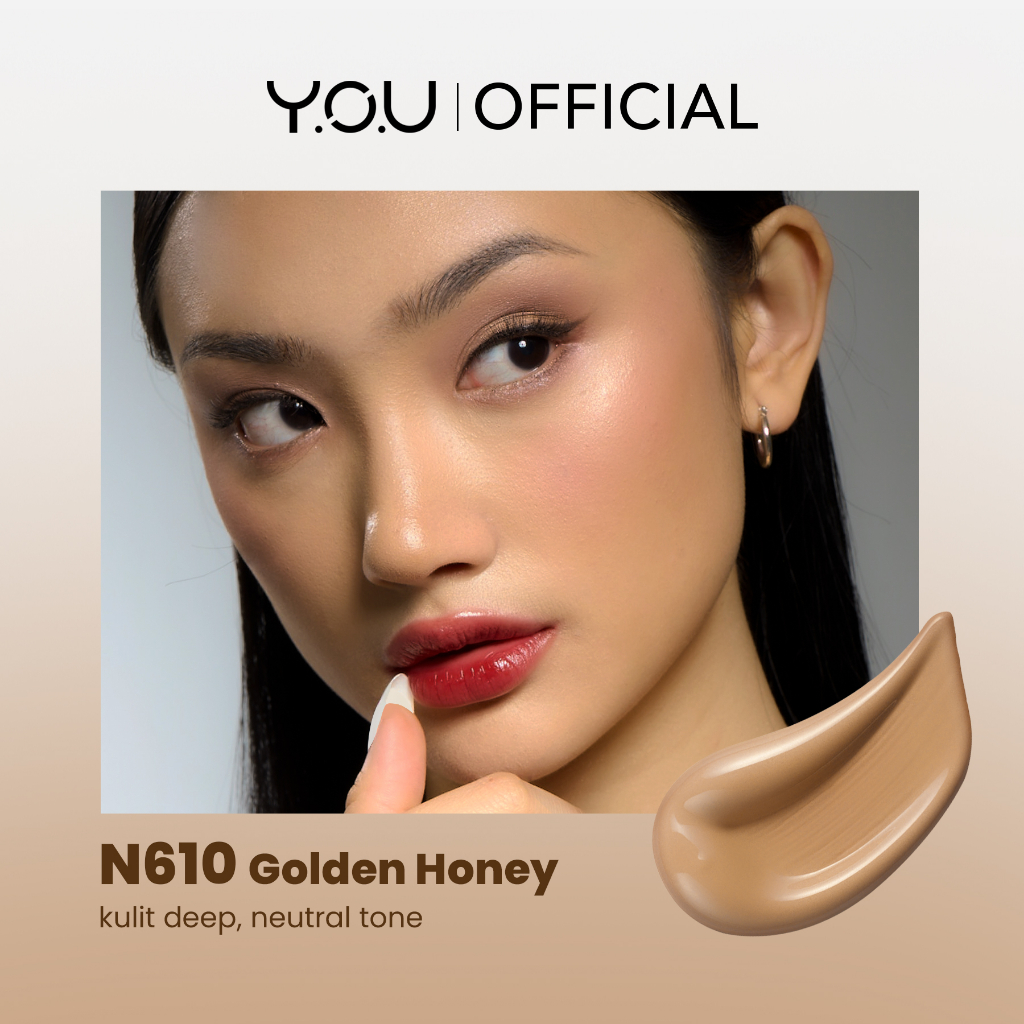 YOU Cloud Touch Blurring Skin Tint 20ml (Liquid Foundation)  - N610 Golden Honey YOU Cloud Touch Blurring Skin Tint 20ml (Liquid Foundation)  - N610 Golden Honey
