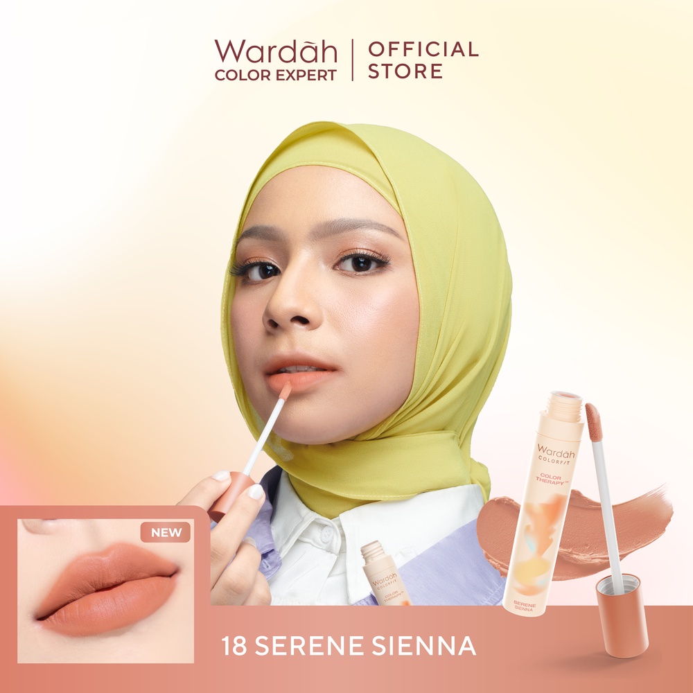 Wardah Colorfit Velvet Matte Lip Mousse Color Therapy 4gr - 18 Serene Sienna