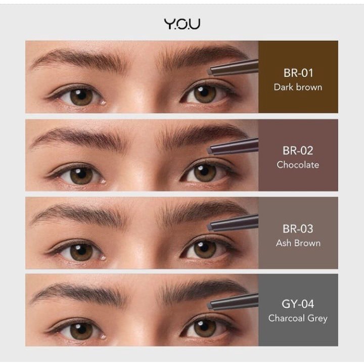 YOU Teardrop Brow Definer BR02 Chocolate YOU Teardrop Brow Definer BR02 Chocolate