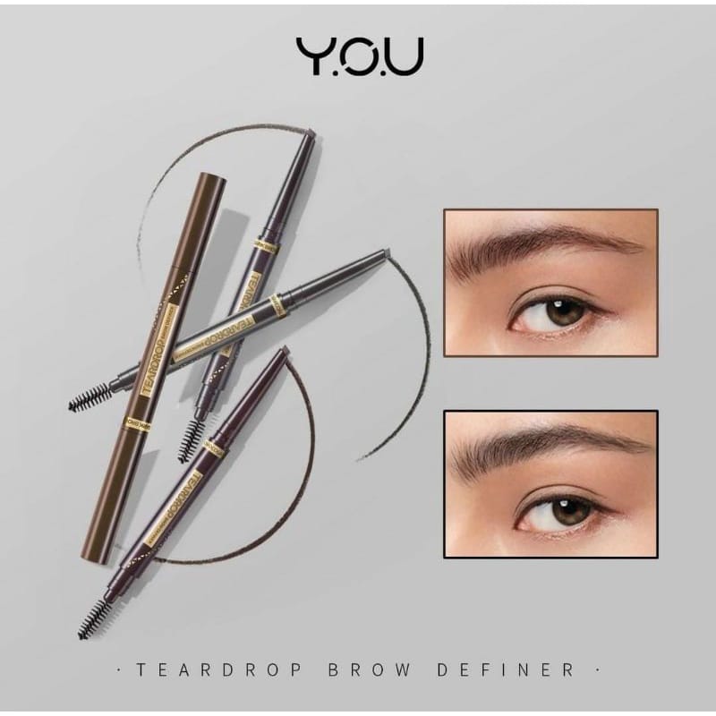 YOU Teardrop Brow Definer BR03 Ash Brown YOU Teardrop Brow Definer BR03 Ash Brown