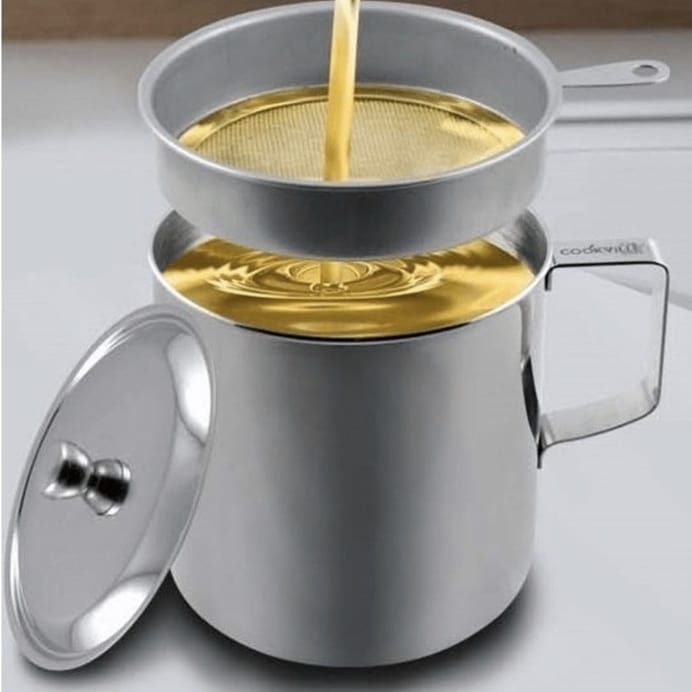 Oil Pot - Gelas Saringan Minyak + Tutup 1.3L Oil Pot - Gelas Saringan Minyak + Tutup 1.3L