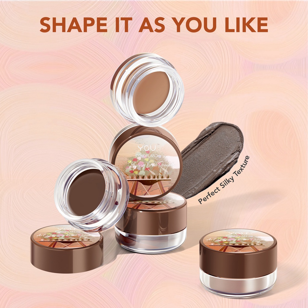 YOU Colorland Art Shaping Brow Pomade BR01 Natural Brown YOU Colorland Art Shaping Brow Pomade BR01 Natural Brown