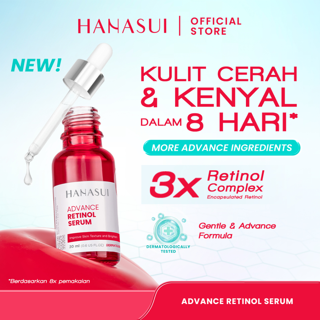 Hanasui Serum Advance Retinol Serum 20ml (Merah)