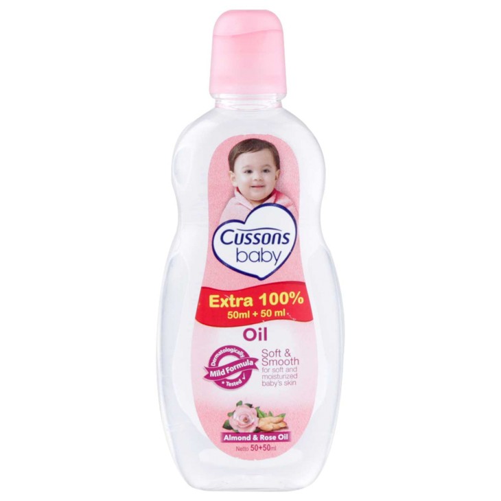 Cussons Baby Oil 100ml (50+50) - Pink Soft & Smooth