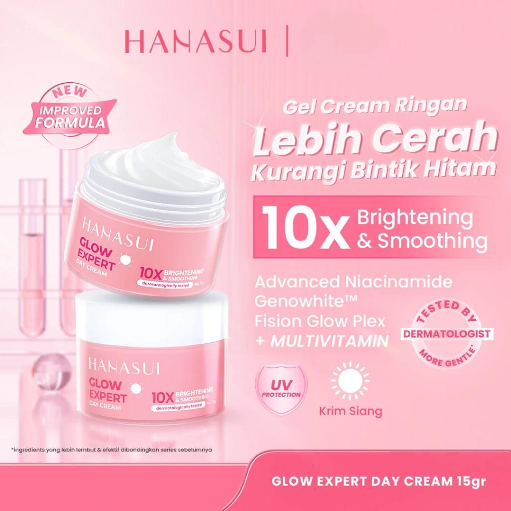 Hanasui Glow Expert 10X Brightening & Smoothing Day Cream 15gr