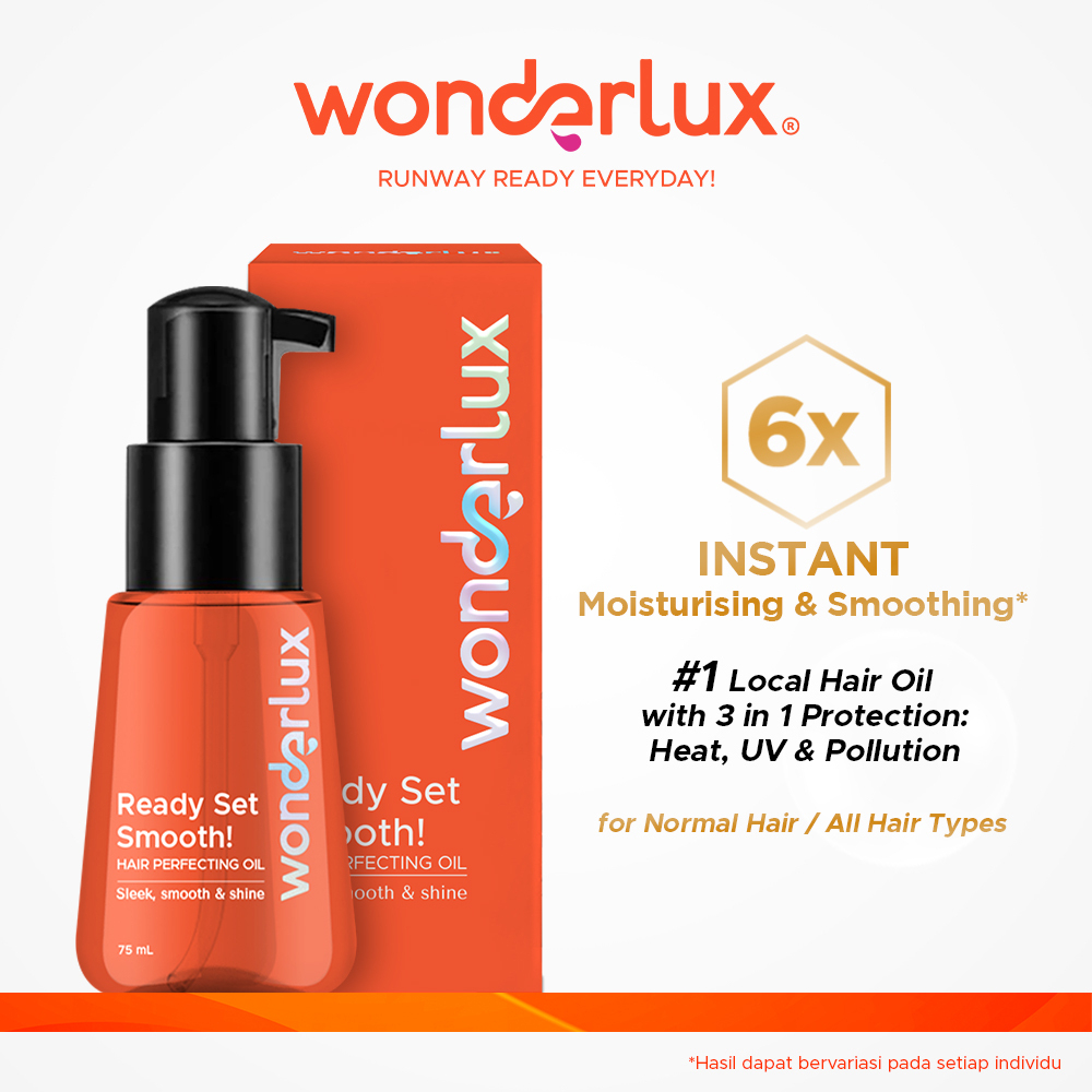 Wonderlux - Ready Set Smooth! Hair Perfecting Oil 75ml (For Normal, Sleek, Smooth, & Shine Hair) Wonderlux - Ready Set Smooth! Hair Perfecting Oil 75ml (For Normal, Sleek, Smooth, & Shine Hair)
