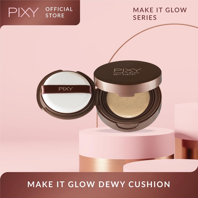 Pixy Make It Glow Dewy Cushion SPF 23 PA++ Full Size 101 Light Beige