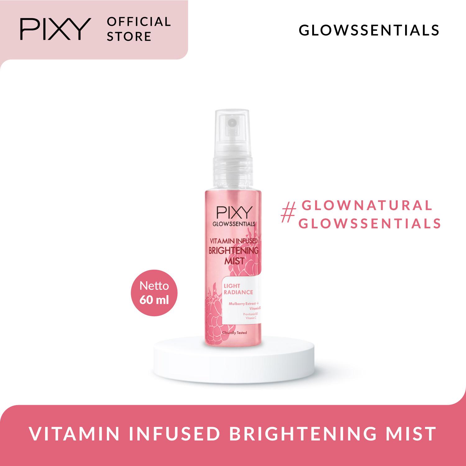 Pixy Glowssentials Vitamin Infused Brightening Mist 60ml (Pink - Light Radiant)