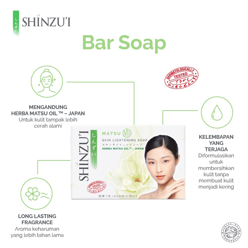 Shinzui Soap 80gr Matsu (Sabun Batang)