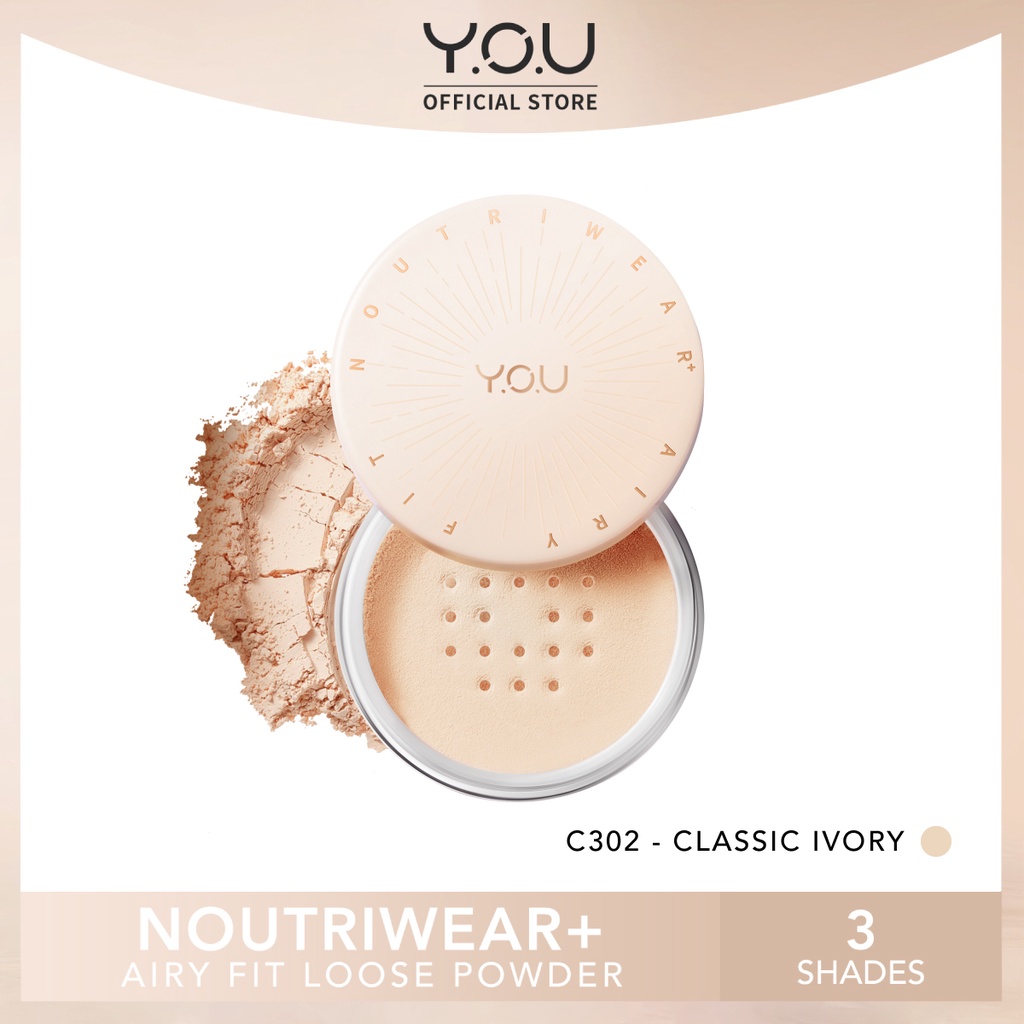 YOU Noutriwear+ Airy Fit Loose Powder C302 Classic Ivory YOU Noutriwear+ Airy Fit Loose Powder C302 Classic Ivory