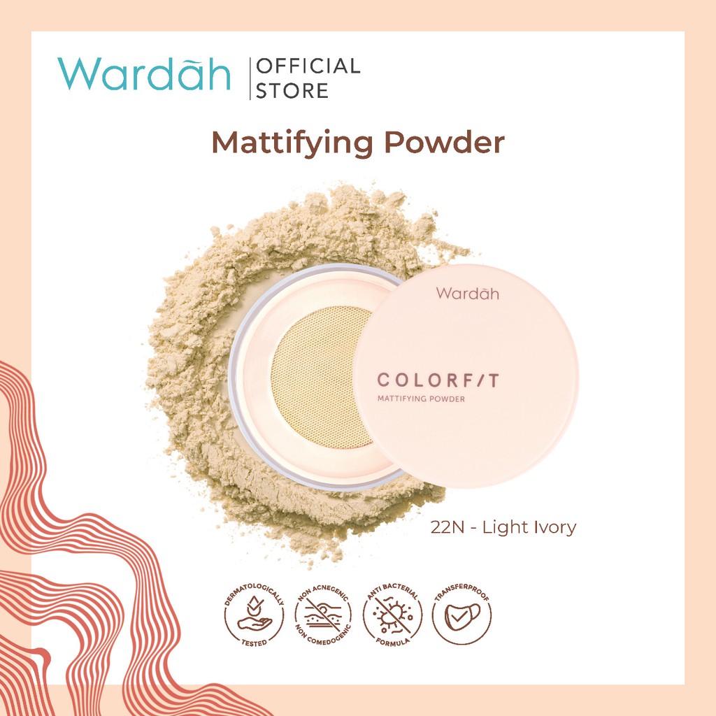 Wardah Colorfit Mattifying Powder 22N Light Ivory (Bedak Tabur)