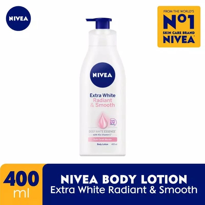Nivea Body Lotion Extra White (Pump) 400ml - Radiant Smooth