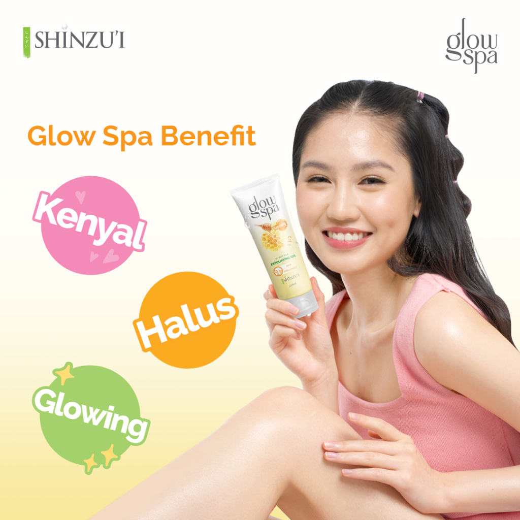Shinzui Glow Spa Exfoliating Gel + AHA Collagen 130ml - Honey Shinzui Glow Spa Exfoliating Gel + AHA Collagen 130ml - Honey