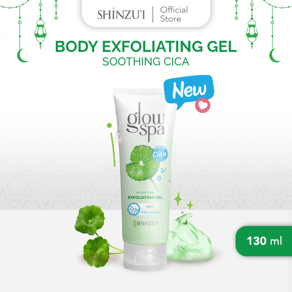 Shinzui Glow Spa Exfoliating Gel + AHA Collagen 130ml - Cica Shinzui Glow Spa Exfoliating Gel + AHA Collagen 130ml - Cica