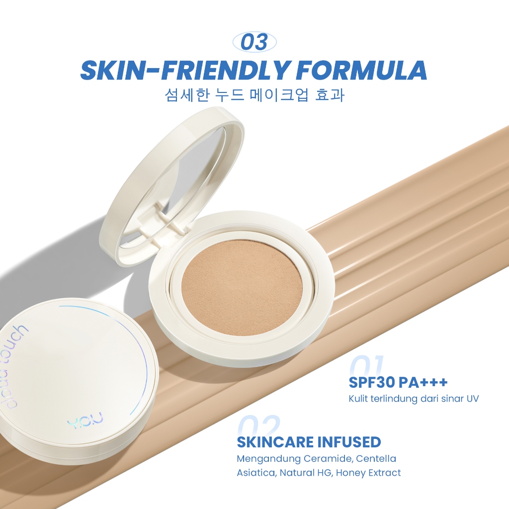 YOU Cloud Touch Dreamy-Fit Lasting Mesh Cushion SPF 30 PA+++ - N610 Golden Honey YOU Cloud Touch Dreamy-Fit Lasting Mesh Cushion SPF 30 PA+++ - N610 Golden Honey
