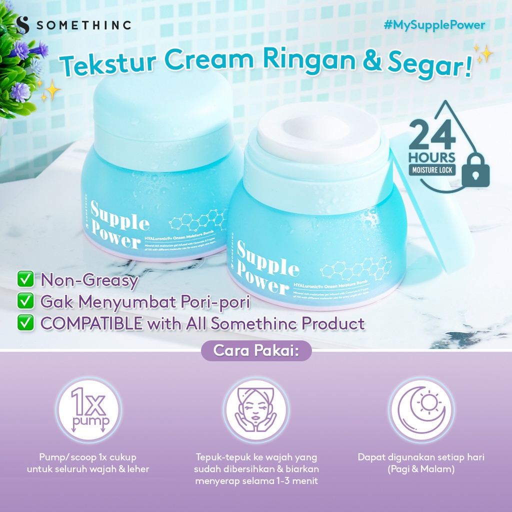 Somethinc Supple Power Hyaluronic9+ Onsen Moisture Bomb 50ml * Somethinc Supple Power Hyaluronic9+ Onsen Moisture Bomb 50ml *
