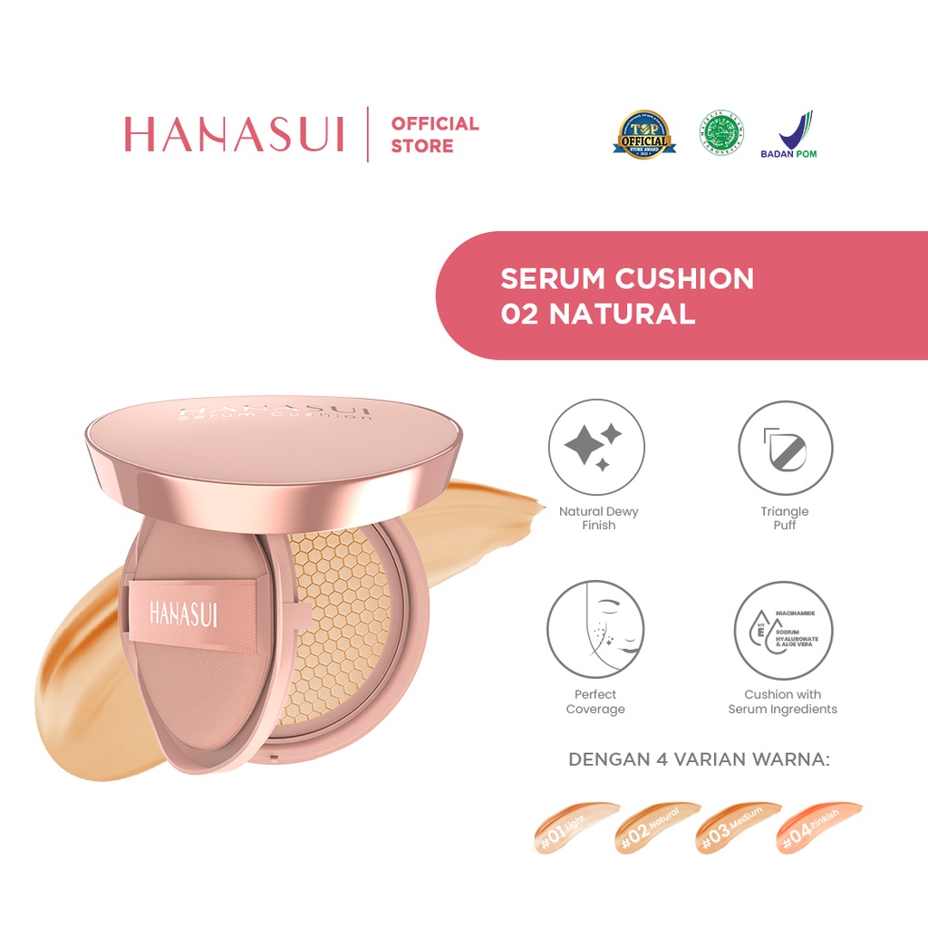 Hanasui Serum Cushion 15gr - 02 Natural