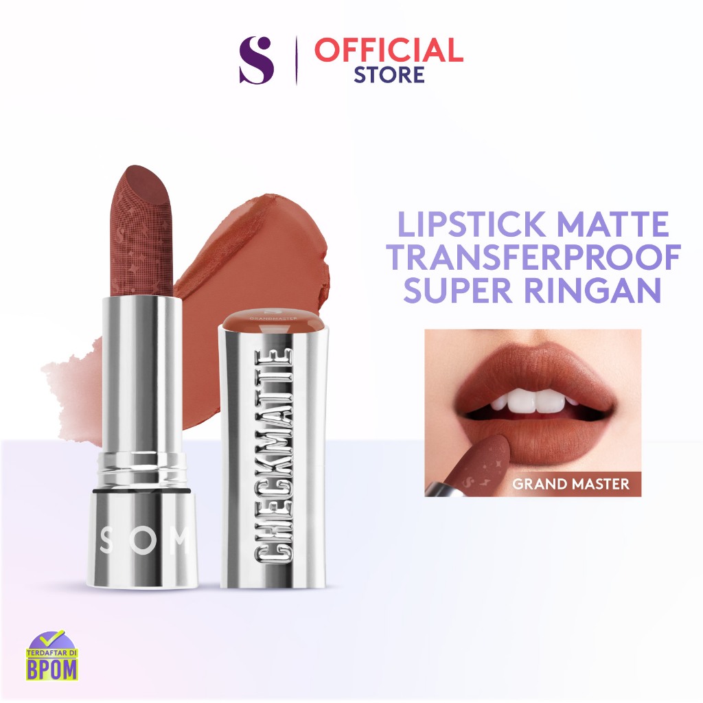 Somethinc Checkmatte Transferproof Lipstick 3.8gr - 04 Grandmaster