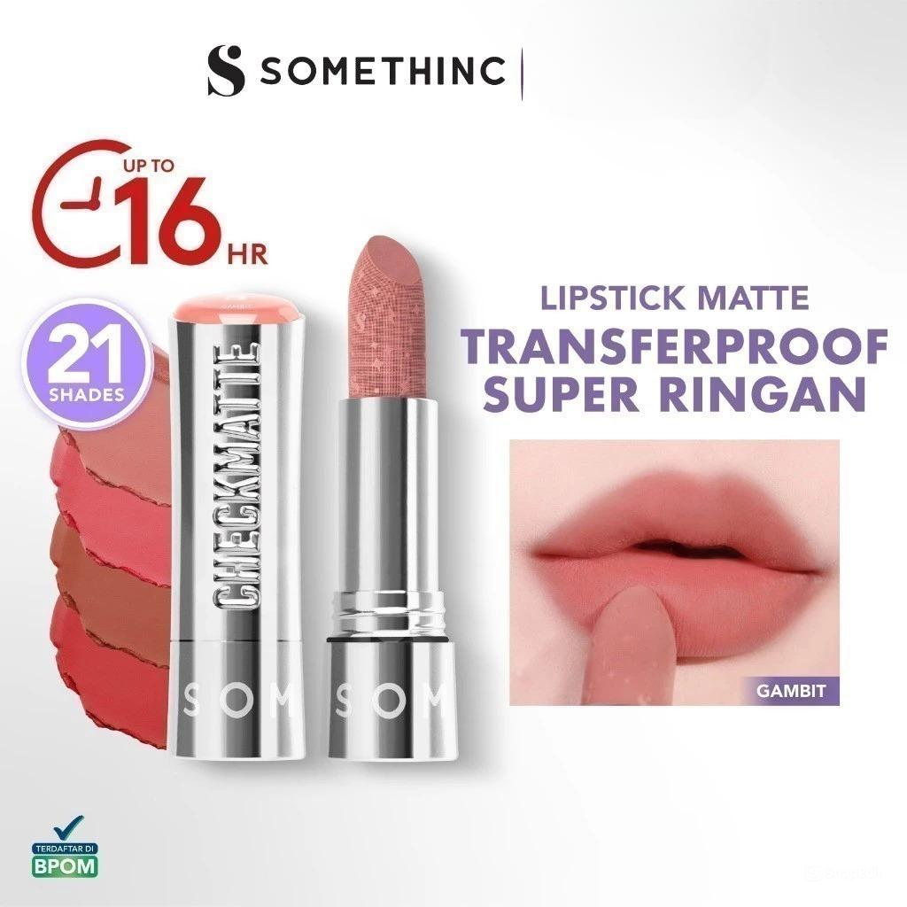 Somethinc Checkmatte Transferproof Lipstick 3.8gr - 11 Joker Somethinc Checkmatte Transferproof Lipstick 3.8gr - 11 Joker