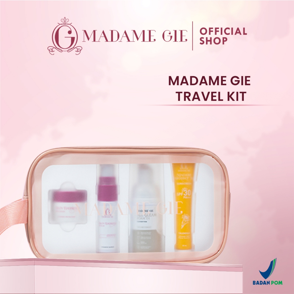 Madame Gie Travel Kit Skincare 4in1 + Pouch