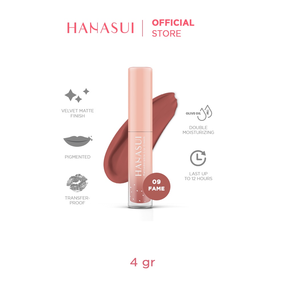 HANASUI Mattedorable Lip Cream 09 FAME