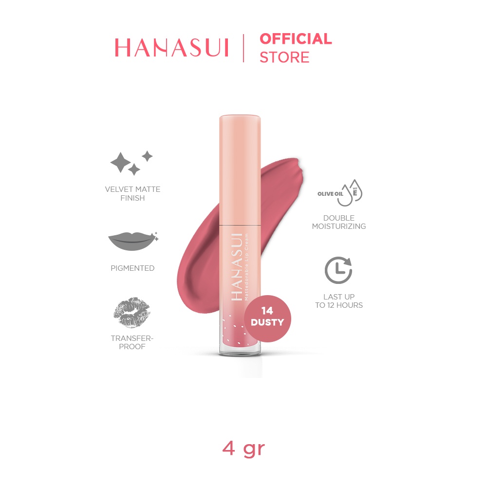 HANASUI Mattedorable Lip Cream 14 DUSTY