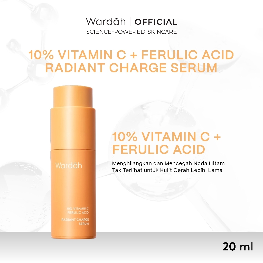 Wardah 10% Vitamin C + Ferulic Acid Radiant Charge Serum 20ml