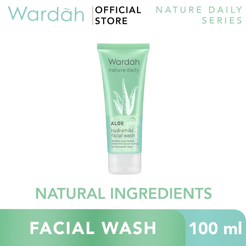 Wardah Nature Daily Aloe Hydramild Facial Wash 100ml