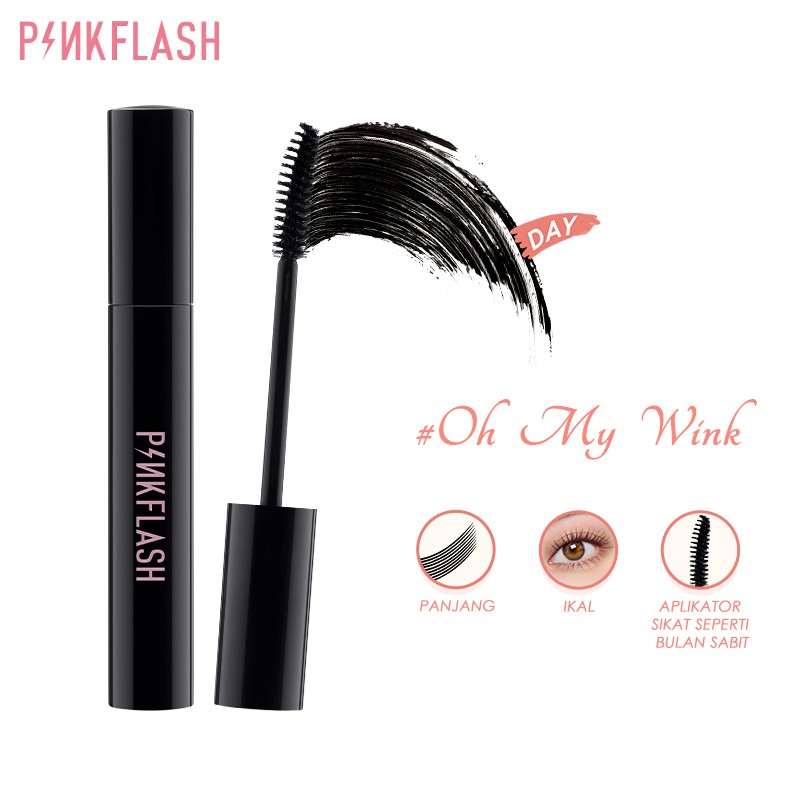 Pinkflash Oilproof Curl Mascara - Long