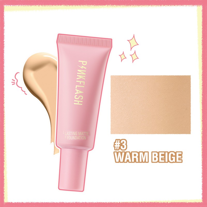 Pinkflash Lasting Matte Foundation #3 Warm Beige