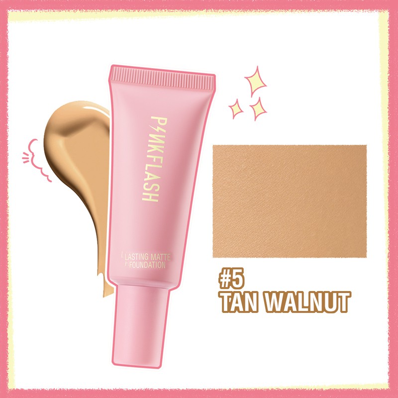 Pinkflash Lasting Matte Foundation #5 Tan Walnut