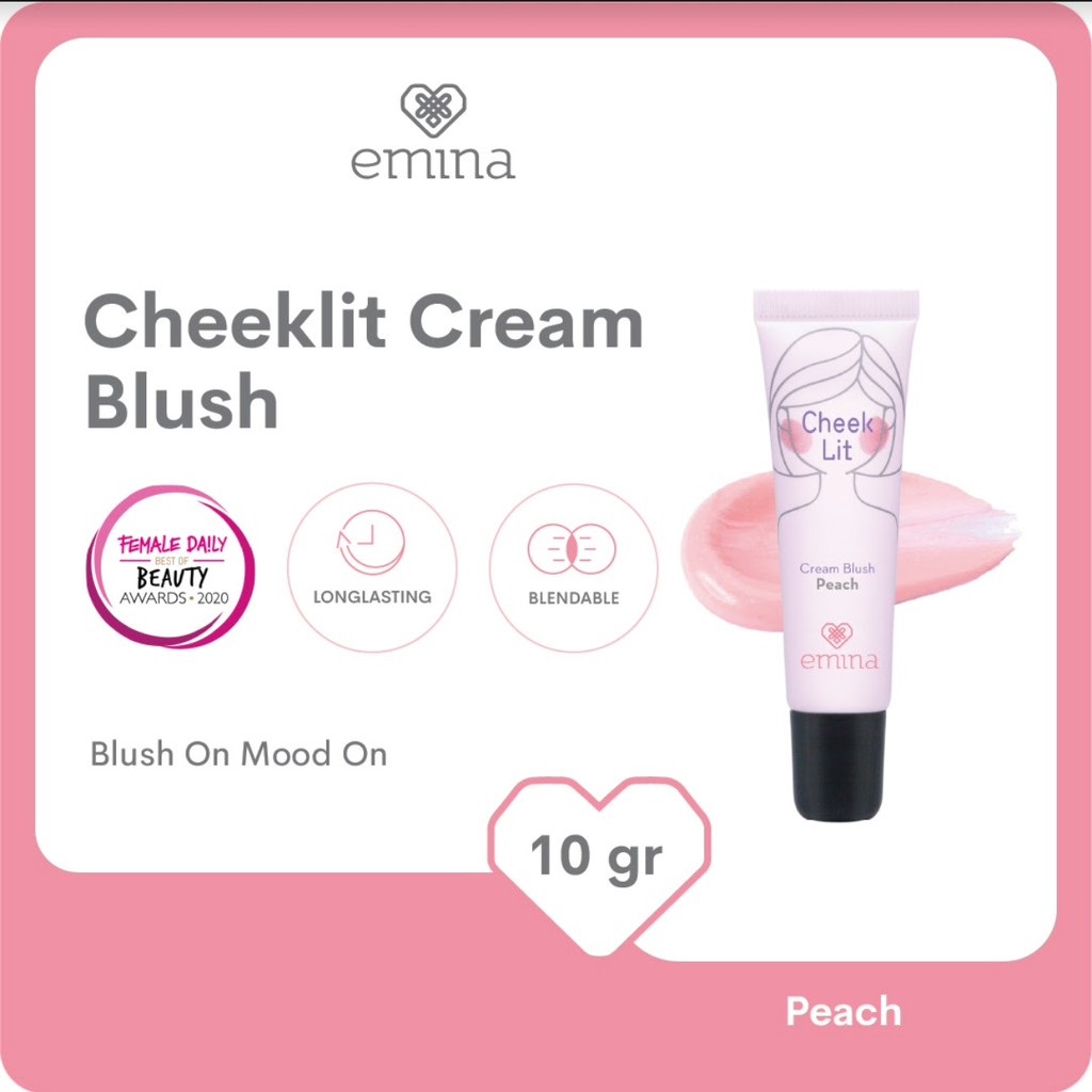 Emina Cheek Lit Cream Blush Peach 10ml