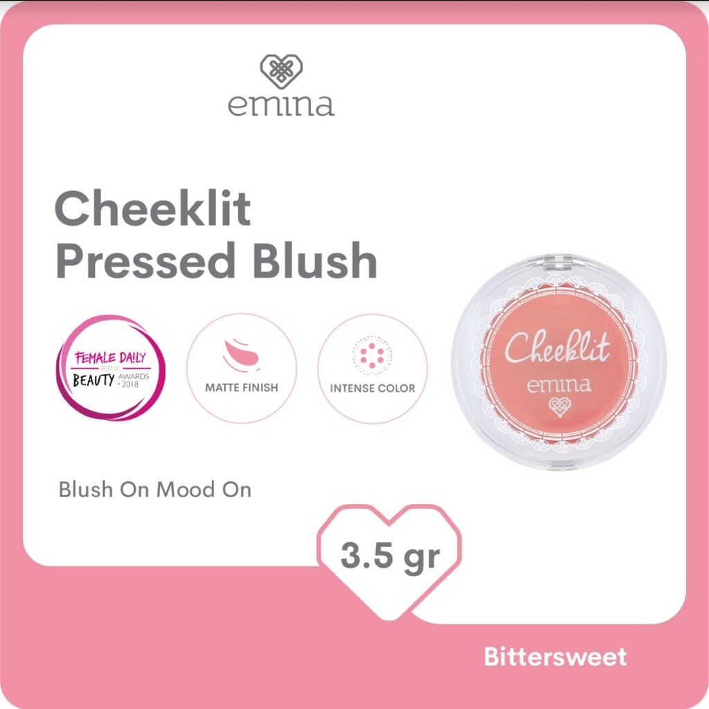 Emina Cheek Lit Pressed Blush Bittersweet 3,5gr