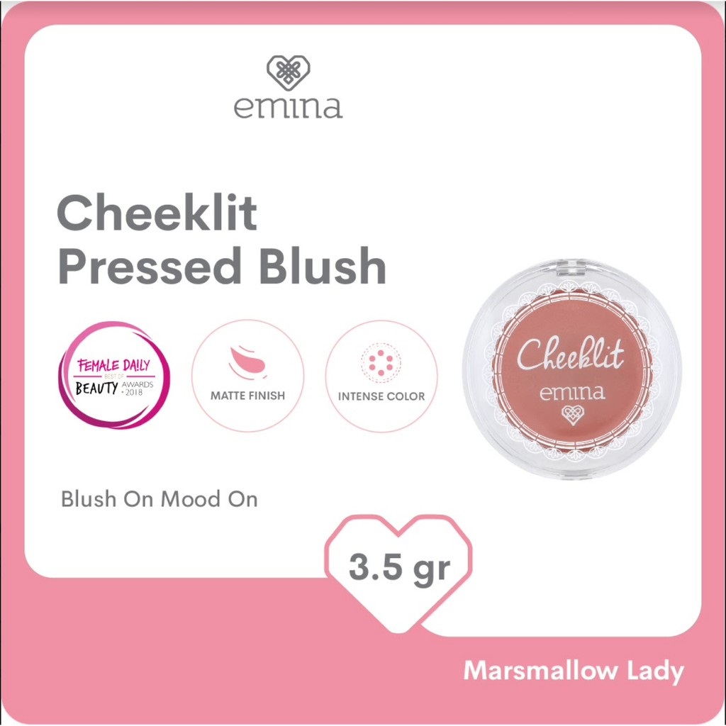 Emina Cheek Lit Pressed Blush Marshmallow Lady 3,5gr