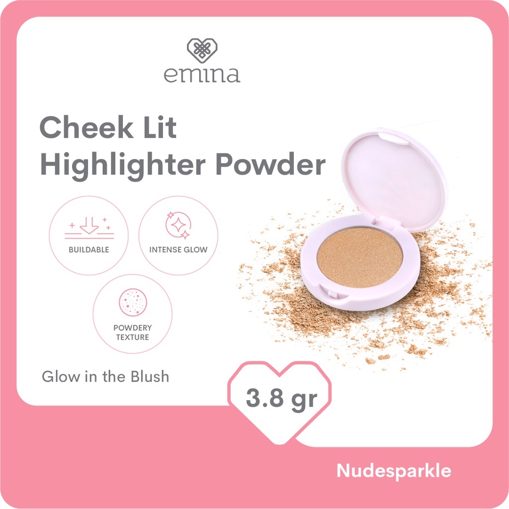 Emina Cheek Lit Highlighter Powder Nudesparkle 3,8gr