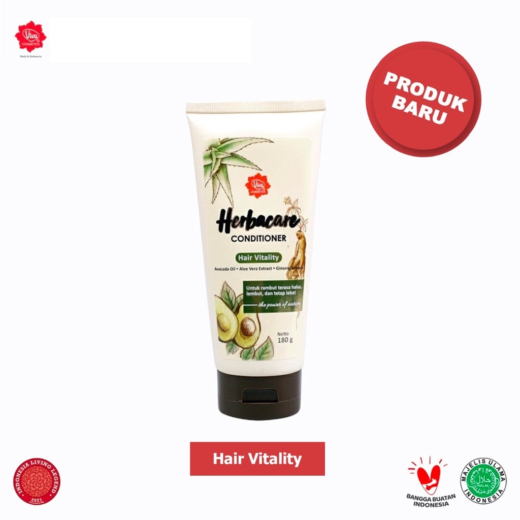 Viva Herbacare Conditioner 180gr - Hair Vitality (Kuning)